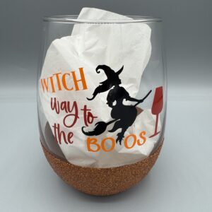 Witch Way to the Boos Peek-A-Boo Glass