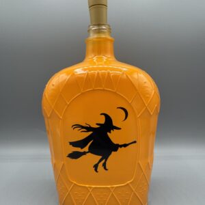 Witch on a Broom Bottle